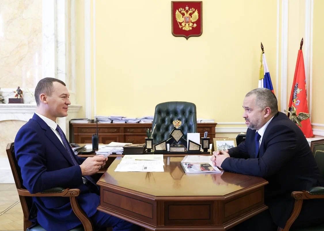 Министр спорта РФ Михаил Дегтярёв обсудил с Президентом ФСР Артёмом Буслаевым развитие сквоша